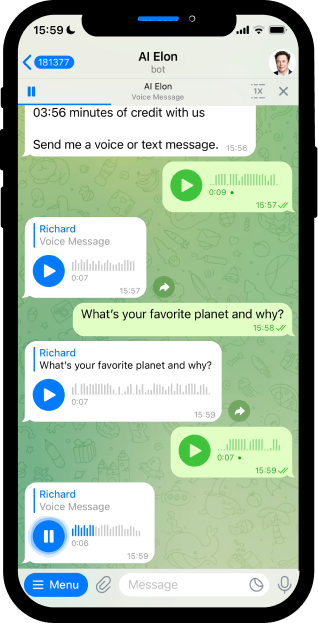 Voice Conversation with AI Elon
